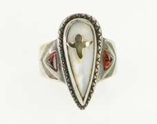 Sterling Silver Victoria Adams Ntv. American Mother of Pearl Ring