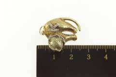 14K Yellow Gold SK Diamond Collar Kitty Cat Pet Charm/Pendant