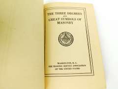 1924 The 3 Degrees & Great Symbols of Masonry