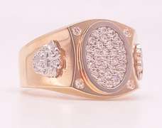 14kt Solid Yellow Gold Men's Ring