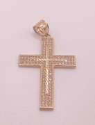 14kt Solid Yellow Gold Cross Pendant
