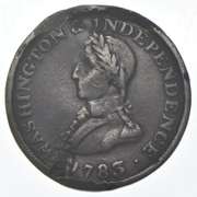 1783 United States Washington & Independence Copper Token