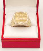 4.50 CARAT DIAMOND RING IN 10KT SOLID YELLOW GOLD