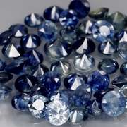 Multi-hue 3.81ct blue Sapphire set