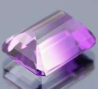 Beautiful 25.73ct top color created Ametrine