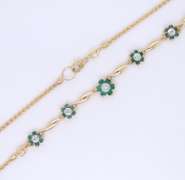 Incredible Emerald and Diamond Necklace in Yellow Gold