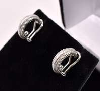 Beautiful Hoop Earrings In Sterling Silver