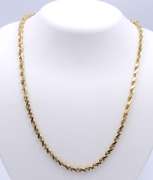 Majestic Yellow Gold Rope Chain Necklace