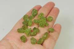 Large set! 78ct rough apple green Peridot