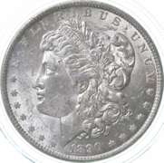 1890-O Morgan Silver Dollar