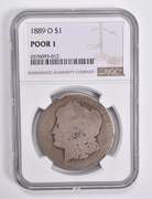 POOR 1 1889-O Morgan Silver Dollar NGC Lowball Low Ball