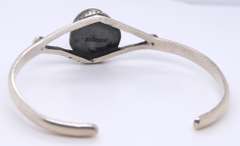 Vintage 925 Sterling Silver Turquoise Cuff Bangle