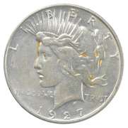1927-D Peace Silver Dollar
