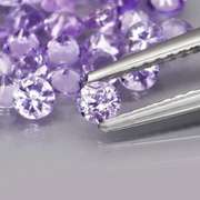 Glittering 3.94ct bright blue violet Tanzanite set