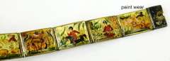 Early Asia Handpainted Mother of Pearl Bracelet