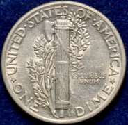 1944 Mercury Dime BU
