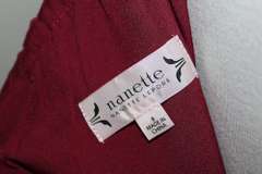 Stylish One Side Shoulder Burgundy Dress