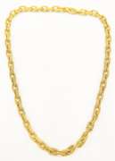 18kt Solid Yellow Gold Woven Link Necklace