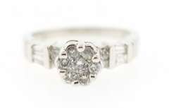 LADIES 14K WHITE GOLD DIAMOND RING