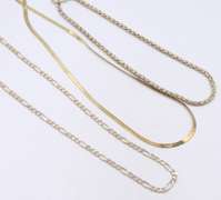 Group Lot of 3 Vintage 925 Sterling Silver Necklaces