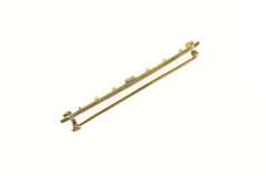 14K Yellow Gold Deco Diamond Pearl Filigree Syn Sapphire Pin/Brooch