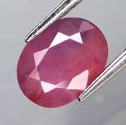 Heated only! 1.26ct violet red Winza Ruby