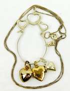 Vintage Sterling Heart Charm Holder Necklace