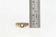 14K Yellow Gold Victorian Engraved Engagement 4.75mm Setting Ring