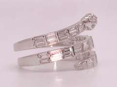 Stunning 18kt Solid White Gold & Diamond Band Ring