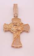 14kt Solid Yellow Gold Cross Pendant