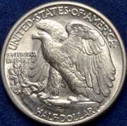 1945 Walking Liberty Half Dollar BU