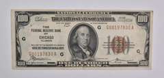 1929 $100 Chicago, IL United States National Currency Note