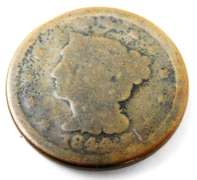 1844 U.S. Large Cent Coin
