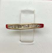 10K YELLOW GOLD AND DIAMOND BAND