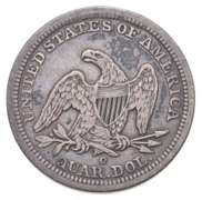 1842-O Seated Liberty Quarter