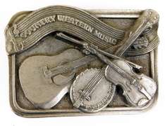 Country Western Music 1984 Bergamot Belt Buckle