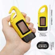 2Pcs Hand Crank Flashlight Solar Powered Emergency