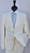 Stylish White Color Slim Fit Suit, By Galante