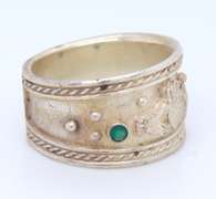 925 Sterling Silver Claddagh Wide Band