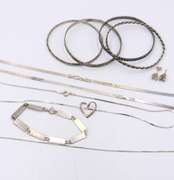 Group Lot of Vintage 925 Sterling Silver Jewelry