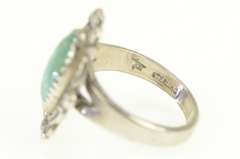 Sterling Silver Southwestern Turquoise Cabochon Statement Ring