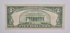 1928-E $5 United States Legal Tender Note Red Seal