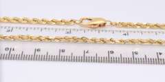 Popular Yellow Gold Rope Chain Necklace
