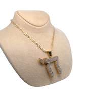 RELIGIOUS NECKLACE CRAFTED IN 14K YELLOW GOLD