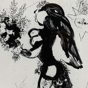 L'offerande by Chagall (1887-1985)