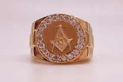 14kt Solid Yellow Gold Men's Ring