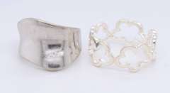 Group Lot of 4 Vintage 925 Sterling Silver Rings