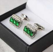 Golden color Jeweled Style Cufflinks By Carelli