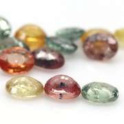 Glittering and bright 7.55ct fancy color Sapphire set