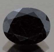 Mysterious 3.46ct blue black oval cut Sapphire